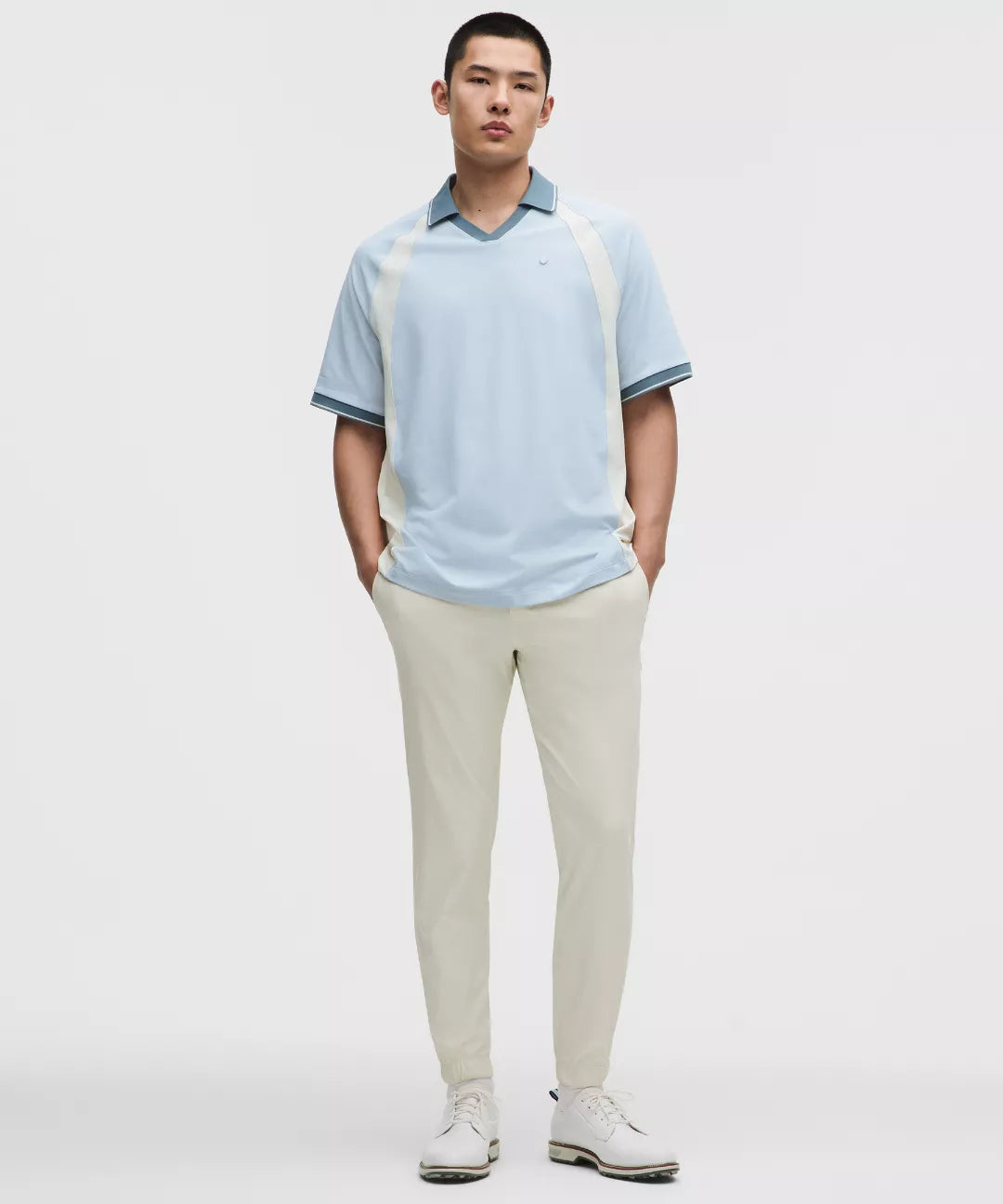 UV-Protective Relaxed-Fit Golf Polo Shirt