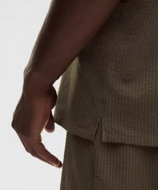 Airing Easy Camp-Collar Shirt Textured