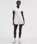 Pleated-Hem Polo Golf Dress
