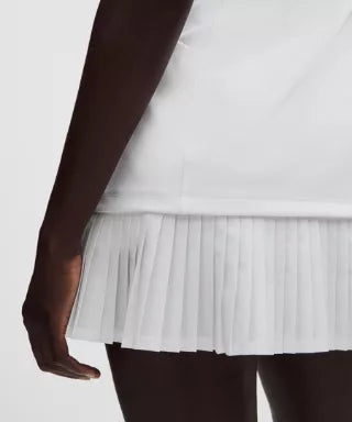 Pleated-Hem Polo Golf Dress