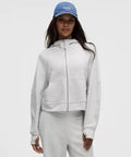 Scuba Oversized Full-Zip Hoodie Waffle