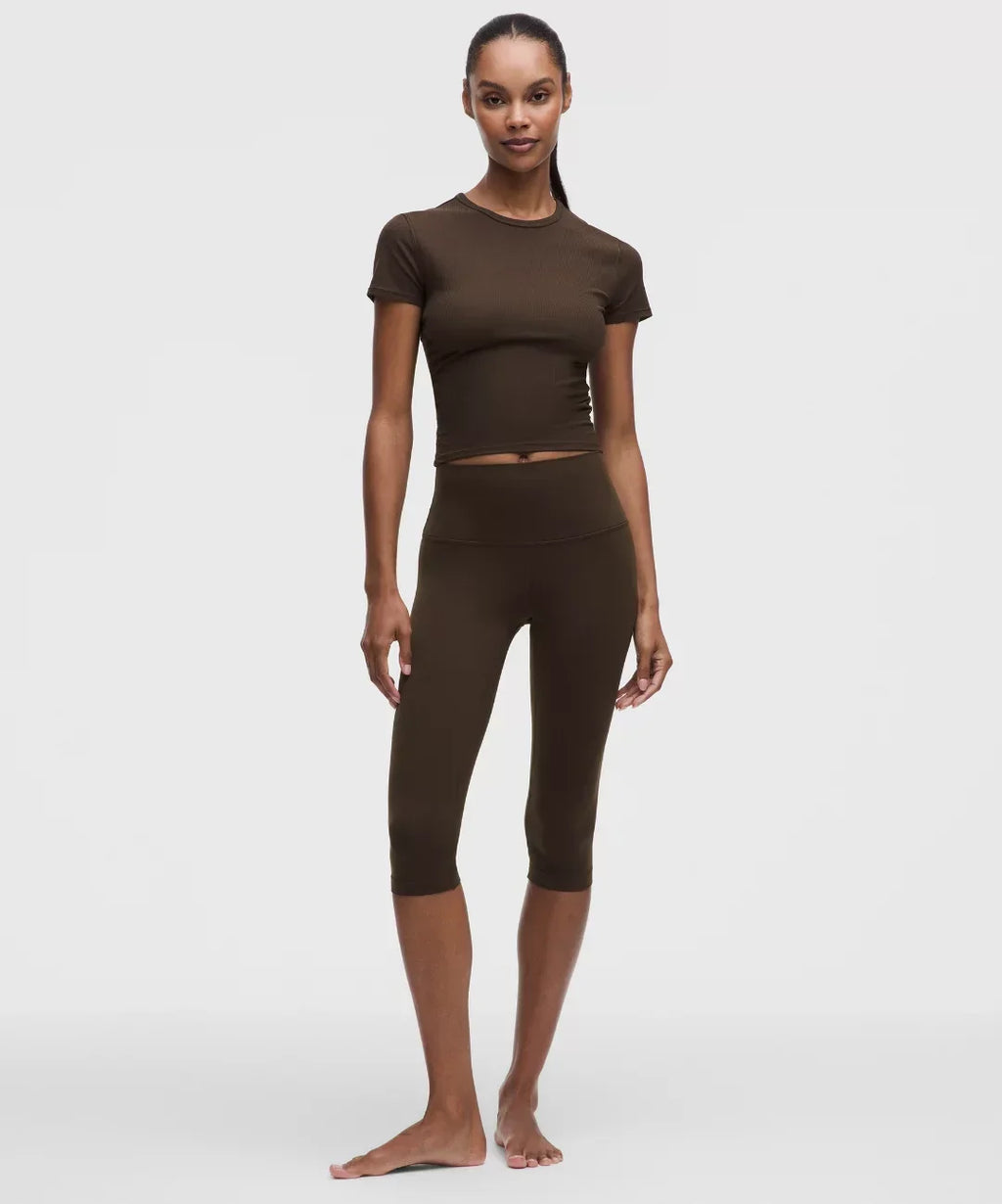 lululemon All It Takes Ribbed Keyhole Short-Sleeve Shirt