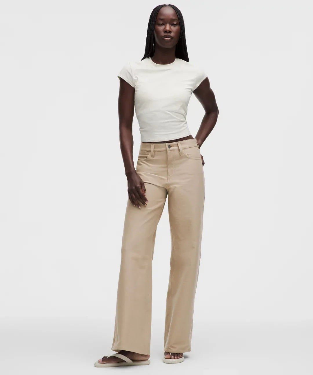 lululemon EasyFive Low-Rise Classic Wide-Leg Pant Short