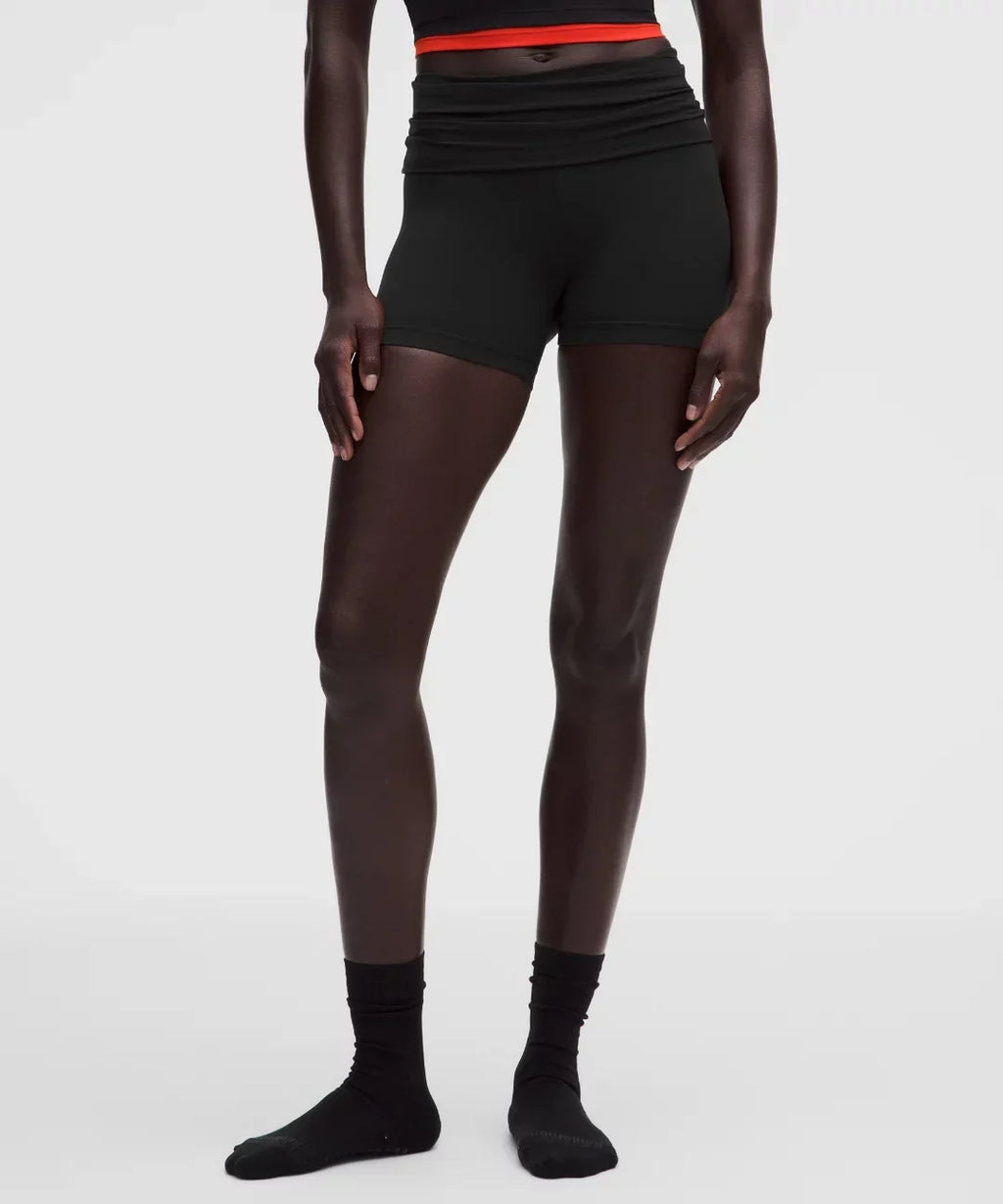 lululemon Groove Foldover Mid-Rise Short 4"