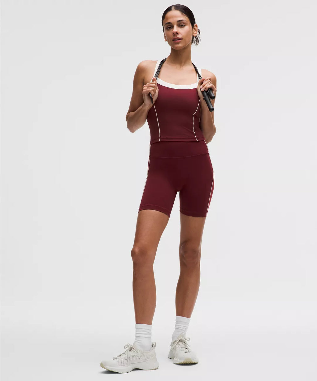 lululemon Wunder Train No-Line Piped High-Rise Short 6"