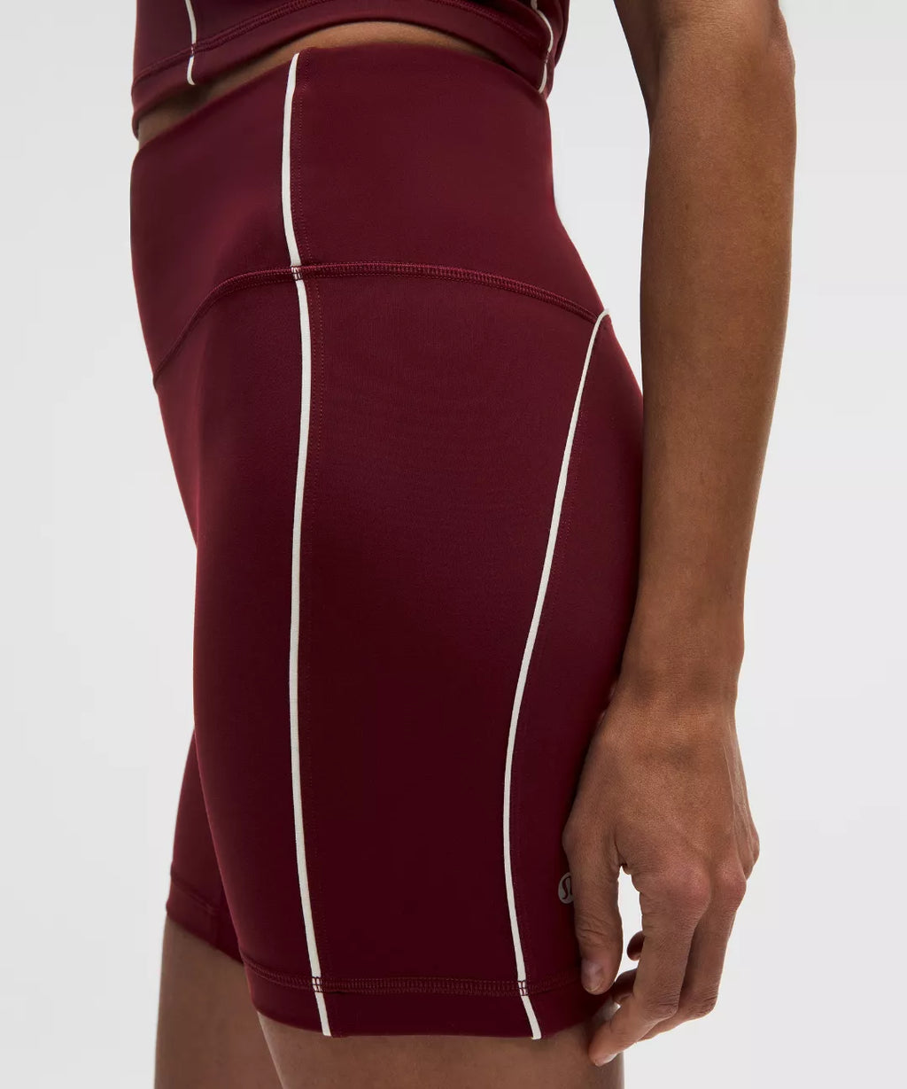 lululemon Wunder Train No-Line Piped High-Rise Short 6"