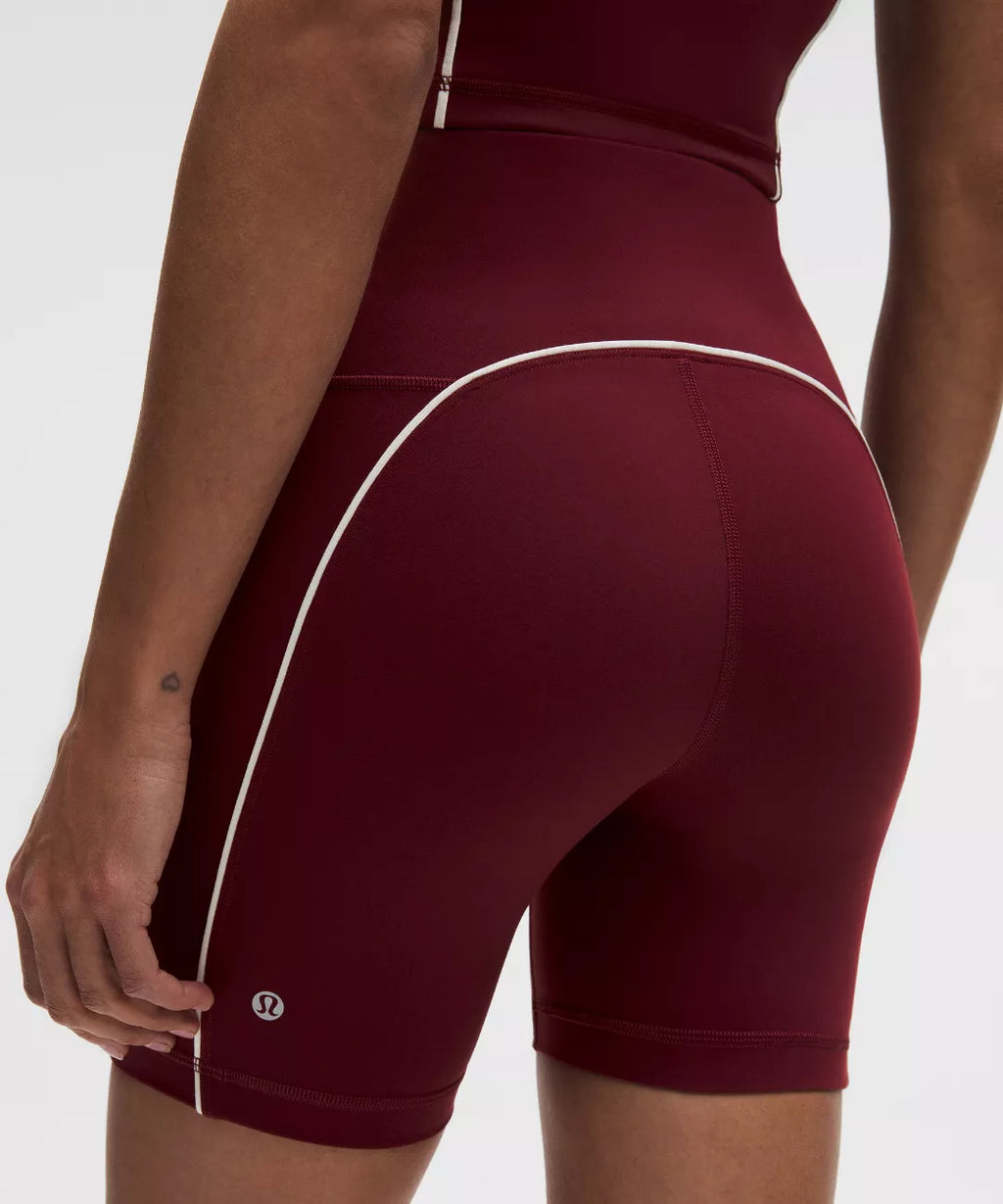 lululemon Wunder Train No-Line Piped High-Rise Short 6"